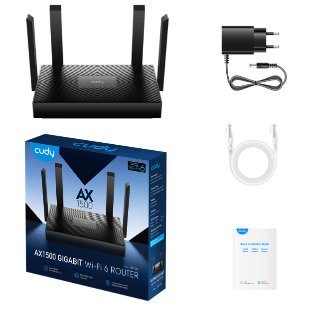 Picture of Cudy WR1500 1.0 AX1500 Mbps Gigabit Dual-Band Mesh Wi-Fi 6 Router