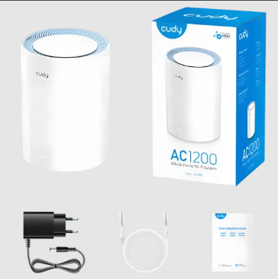 Picture of Cudy M1200 AC1200 Mbps Ethernet Dual-Band Mesh Wi-Fi 5 System (1-Pack)