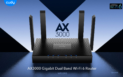 Picture of Cudy WR3000 AX3000 Mbps Gigabit Dual-Band Wi-Fi 6 Router
