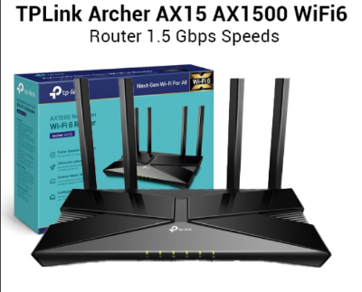 Picture of TP-Link Archer AX15 AX1500 Mbps Gigabit Dual-Band Wi-Fi 6 Router