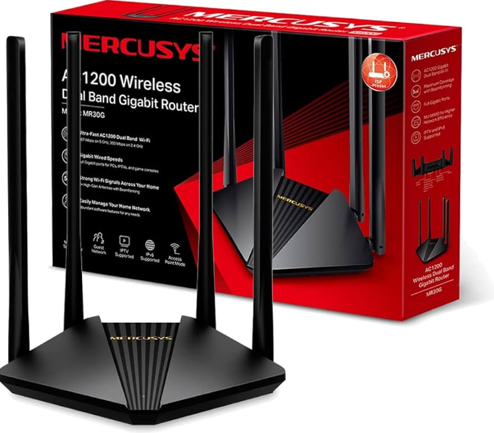 Picture of MERCUSYS MR30G AC1200 Mbps Gigabit Dual-Band Wi-Fi Router