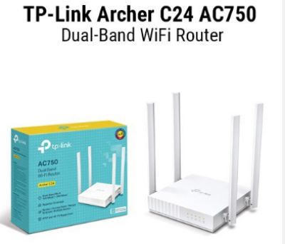 Picture of TP-Link Archer C24 AC750 Mbps Dual-Band Wi-Fi Router