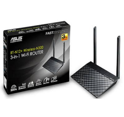 Picture of ASUS RT-N12+ 300 Mbps Ethernet Single-Band Wi-Fi Router