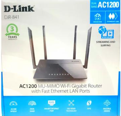 Picture of D-Link DIR-841 AC1200 Mbps Gigabit Dual-Band Wi-Fi Router (1 Year Warranty)