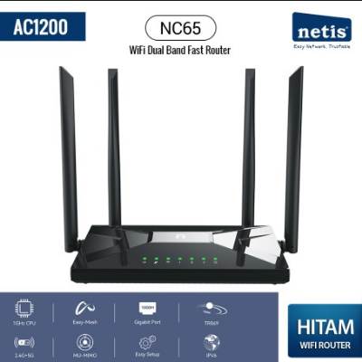Picture of Netis NC65 AC1200 Mbps Gigabit Dual-Band Wi-Fi Router