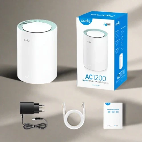 Picture of Cudy M1300 AC1200 Mbps Gigabit Dual-Band Mesh Wi-Fi 5 System (1-Pack)
