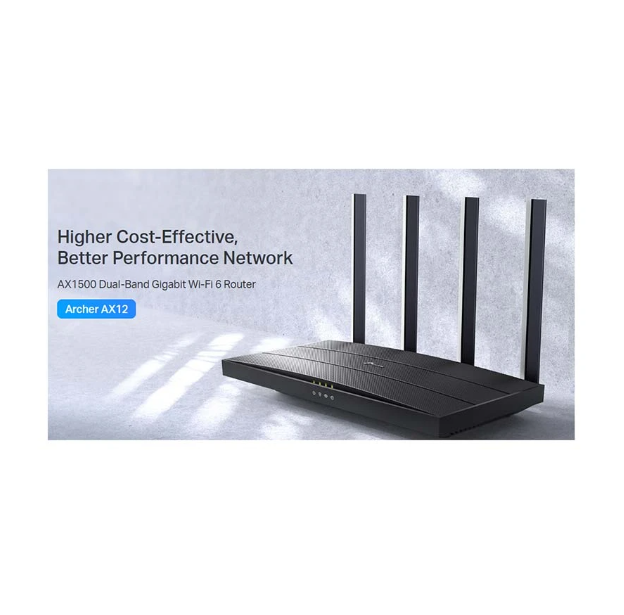 Picture of TP-Link Archer AX12 AX1500 Mbps Gigabit Dual-Band Wi-Fi 6 Router