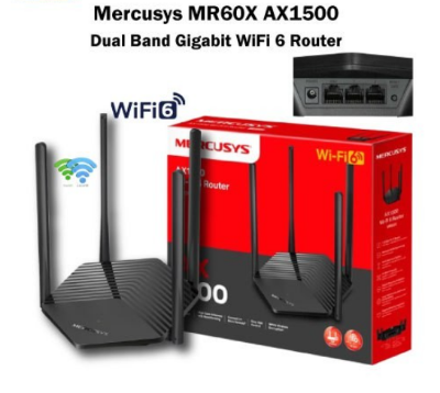 Picture of MERCUSYS MR60X AX1500 Gigabit Dual-Band Wi-Fi 6 Router