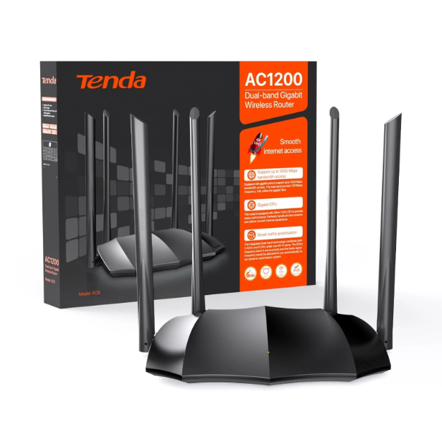 Picture of TENDA  AC8 AC1200 Mbps Dual-band Gigabit Wireless Router