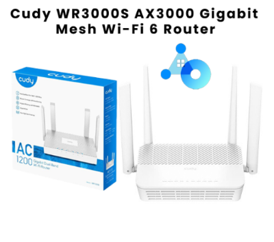 Picture of Cudy WR3000S AX3000 Mbps Gigabit Dual-Band Wi-Fi 6 Router