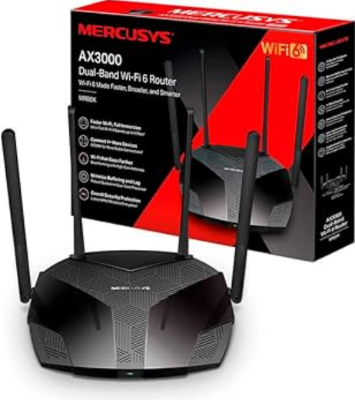 Picture of MERCUSYS MR80X V2.20 AX3000 Gigabit Dual-Band Wi-Fi 6 Router