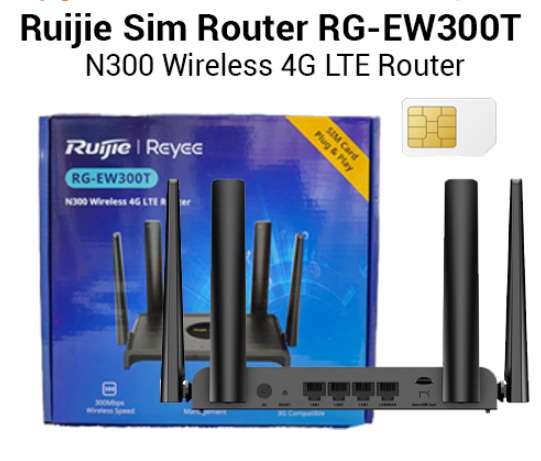 Picture of Ruijie RG-EW300T N300 Mbps 4G LTE Wi-Fi 4 Router