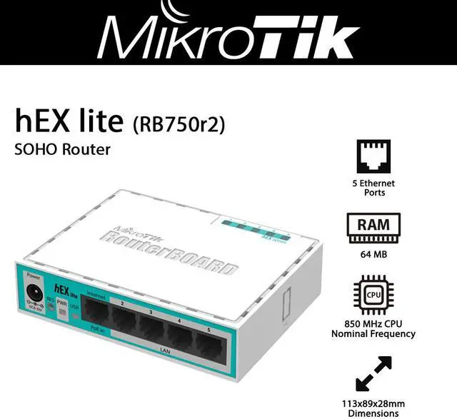 Picture of MikroTik RB750UPr2 Ethernet Single Band Router