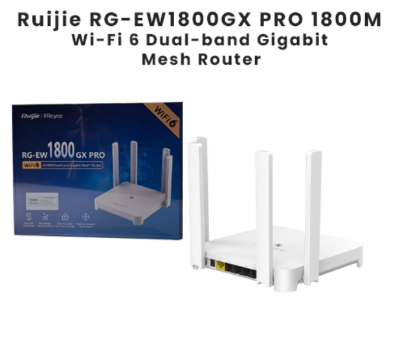 Picture of Ruijie RG-EW1800GX PRO 1800 Mbps Gigabit Dual-Band Mesh Wi-Fi 6 Router