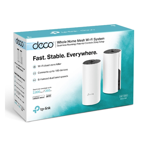 Picture of TP-Link Deco M4 AC1200 Mbps Gigabit Dual-Band Wi-Fi System (2-Pack)