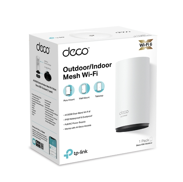 Picture of TP-Link Deco X50-Outdoor AX3000 Mbps Gigabit Dual-Band Wi-Fi System (1-Pack)