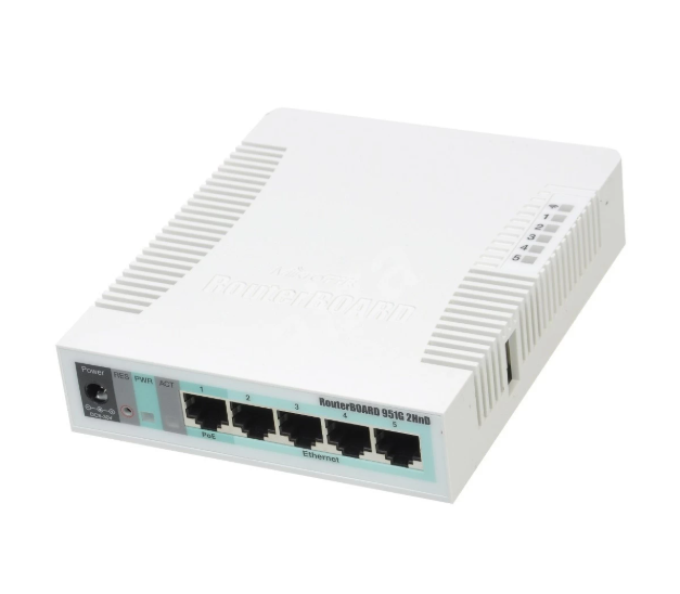 Picture of MikroTik RB951Ui-2HnD CPU 600MHz,128MB RAM OS4 Wireless Router