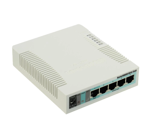 Picture of MikroTik RB951Ui-2HnD CPU 600MHz,128MB RAM OS4 Wireless Router