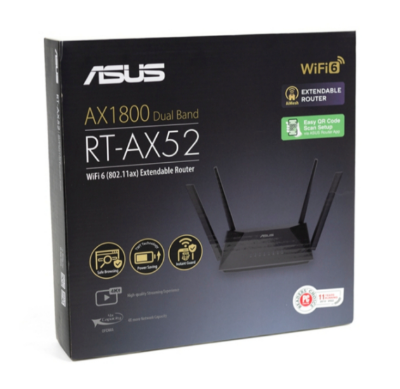 Picture of ASUS RT-AX52 AX1800 Mbps Gigabit Dual-Band Wi-Fi 6 Router