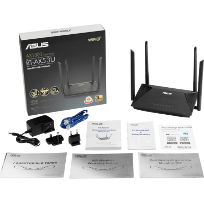 Picture of ASUS RT-AX52 AX1800 Mbps Gigabit Dual-Band Wi-Fi 6 Router
