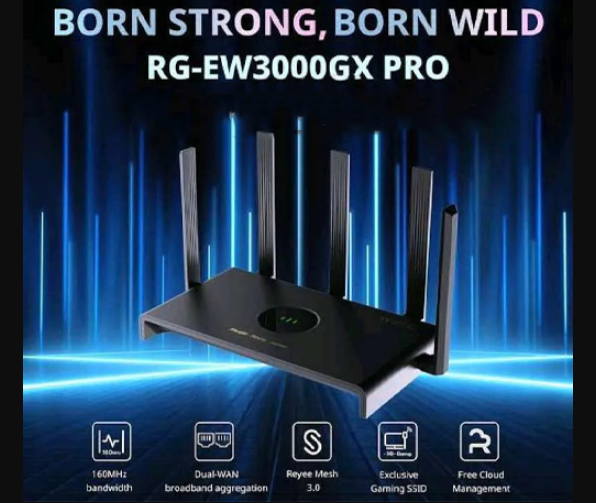 Picture of Ruijie RG-EW3000GX PRO AX3000 Mbps Gigabit Dual-Band Mesh Wi-Fi 6 Gaming Router