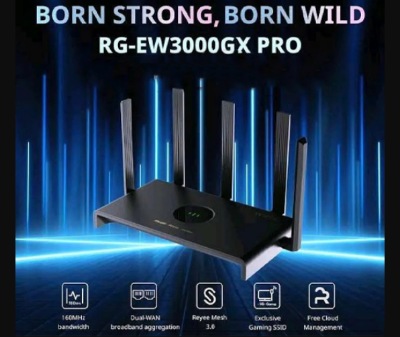 Picture of Ruijie RG-EW3000GX PRO AX3000 Mbps Gigabit Dual-Band Mesh Wi-Fi 6 Gaming Router