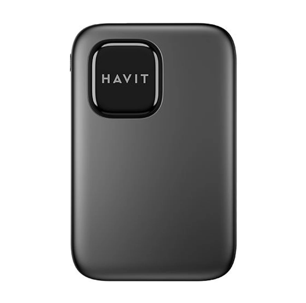 Picture of Havit PB31 10000mAh Black+Gray 22.5W Power Bank with LED Indicator