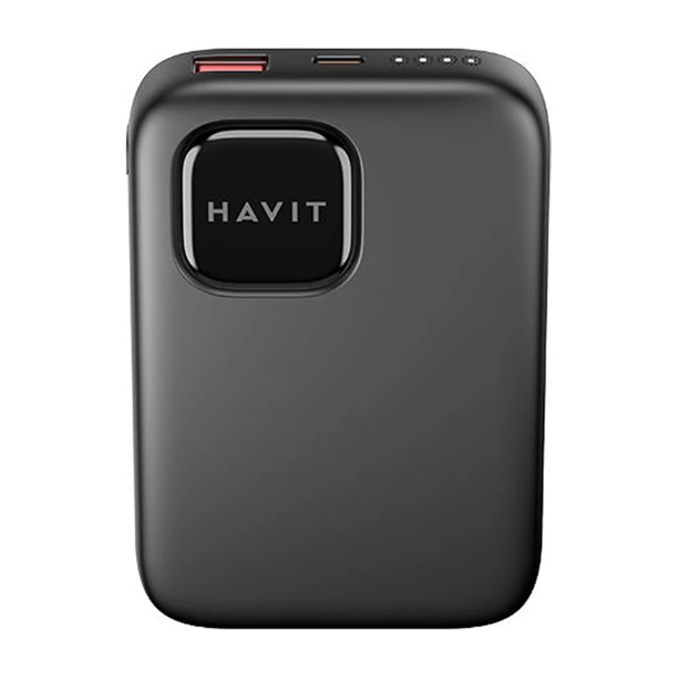Picture of Havit PB31 10000mAh Black+Gray 22.5W Power Bank with LED Indicator