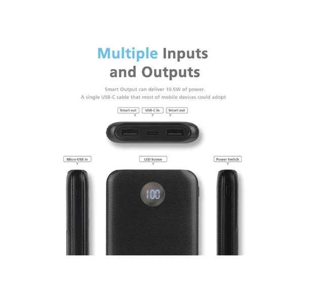 Picture of Micropack Blazer Lite PB-10KL Black Power Bank (10000mAh)