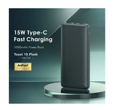 Picture of Oraimo TOAst 15 10000mAh 15W Black Power Bank # OPB-1100