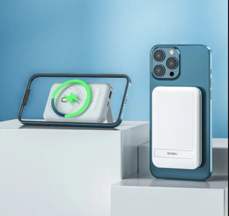 Picture of WiWU Snap Cube 10000mAh White 22.5W MagSafe Qi Wireless Power Bank