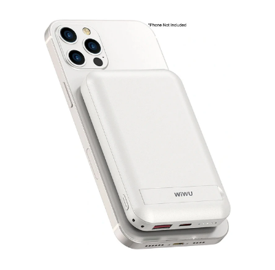 Picture of WiWU Snap Cube 10000mAh White 22.5W MagSafe Qi Wireless Power Bank