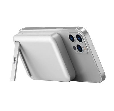 Picture of WiWU Snap Cube 10000mAh White 22.5W MagSafe Qi Wireless Power Bank