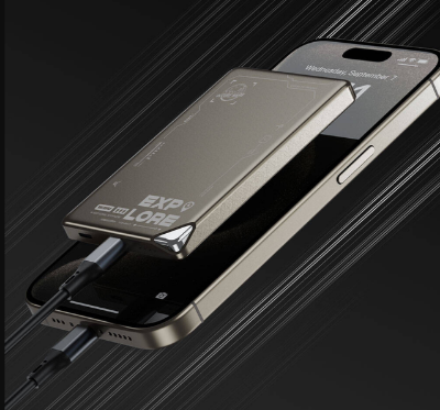 Picture of WIWU Wi-P043 10000mAh Black 15W MagSafe Qi Wireless Power Bank