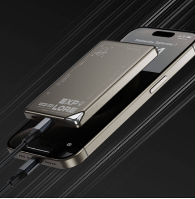 Picture of WIWU Wi-P043 10000mAh Black 15W MagSafe Qi Wireless Power Bank