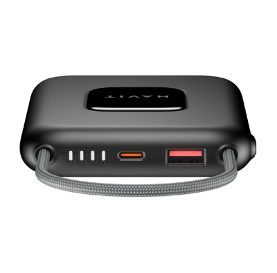 Picture of Havit PB32 10000mAh Black+Gray 22.5W Power Bank with LED Indicator