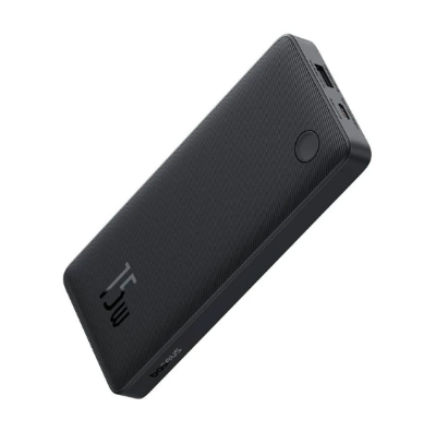 Picture of Baseus Airpow Lite P10067500123-00 10000mAh Cosmic Black 15W Power Bank with USB-A to Type-C Black Cable