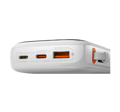 Picture of Baseus Qpow Pro Overseas Edition 10000mAh White 20W Lightning & Type-C Power Bank with Digital Display