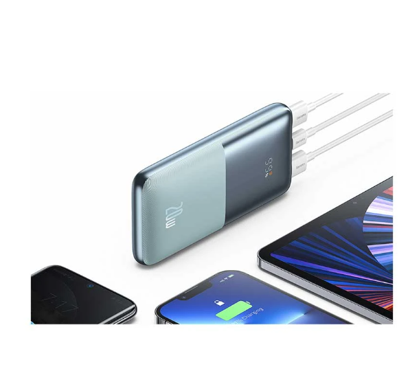 Picture of Baseus PPBD040203 Pro 10000mAh Blue 20W Power Bank with Digital Display