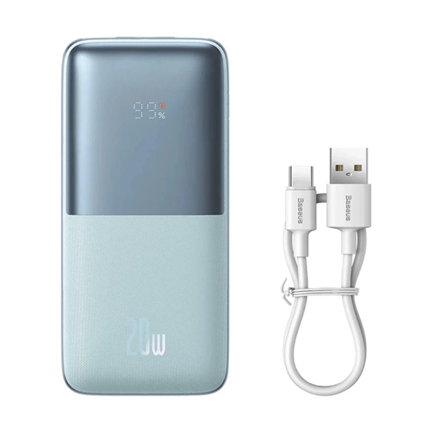 Picture of Baseus PPBD040203 Pro 10000mAh Blue 20W Power Bank with Digital Display