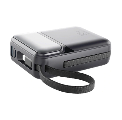 Picture of WiWU Galaxy Dual Cable 10000mAh Black 35W Power Bank with Digital Display