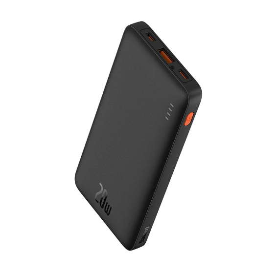 Picture of Baseus Airpow PPQD090001 10000mAh Black 20W Power Bank with USB-A to Type-C Cable