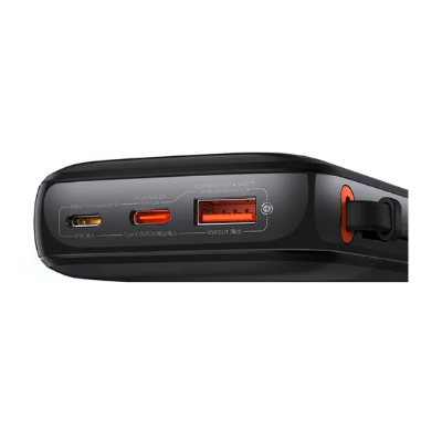Picture of Baseus PPQD060101 Qpow Pro 10000mAh Black 22.5W Type-C Power Bank with Digital Display