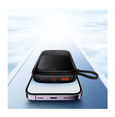 Picture of Baseus PPQD060101 Qpow Pro 10000mAh Black 22.5W Type-C Power Bank with Digital Display