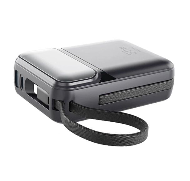 Picture of WiWU Galaxy Series P036 Dual Cable 20000mAh Black 35W Power Bank with Digital Display