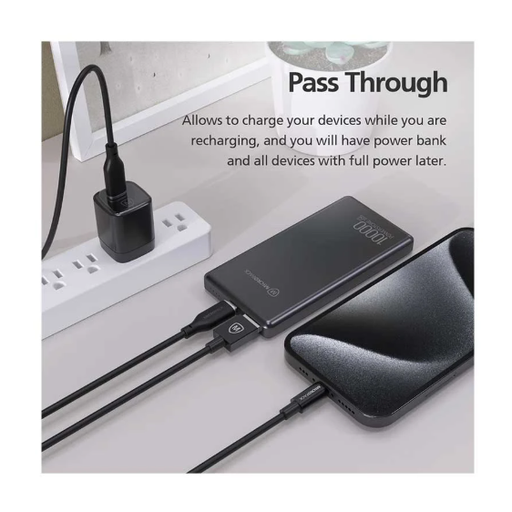Picture of Micropack PB-10S 10000mAh Black 22.5W Power Bank