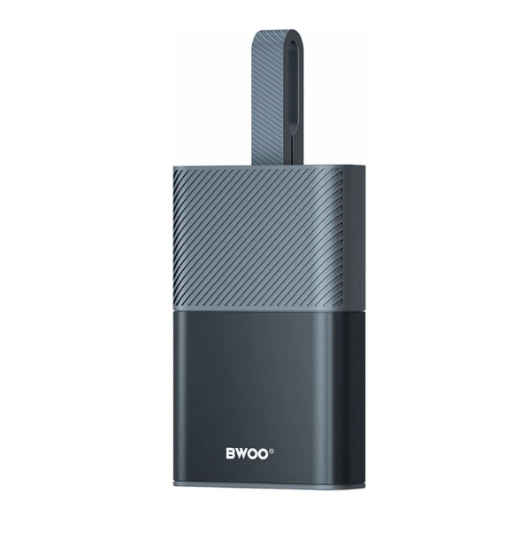 Picture of BWOO BO-P68 10000mAh 30W Grey Fast Charging Power Bank With Built-In Cable