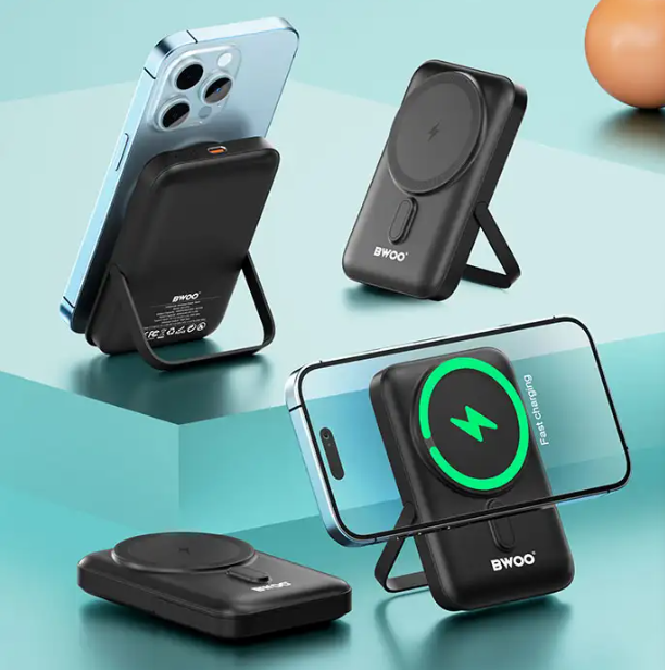 Picture of BWOO BO-P33 10000mAh Black 20W MagSafe Qi Wireless Power Bank