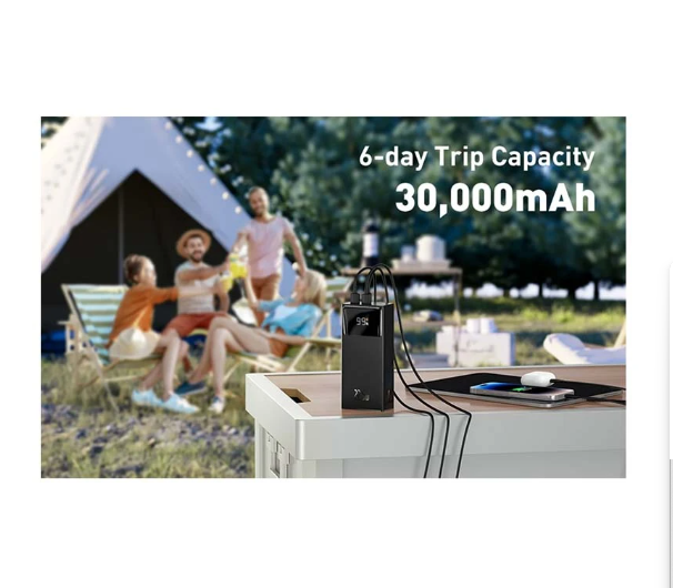 Picture of Baseus Star-Lord PPXJ060101 30000mAh Black 22.5W Power Bank with Digital Display