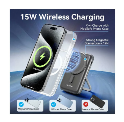 Picture of Vention FHNB0 10000mAh Black 20W MagSafe Qi Wireless Power Bank